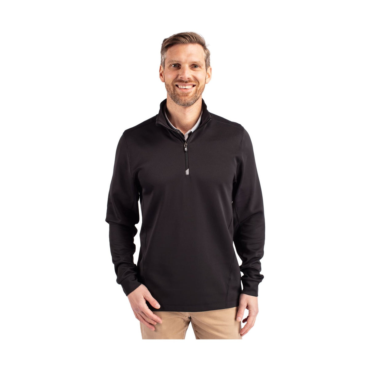 Cutter & Buck Men's Traverse Big & Tall Quarter Zip Pullover-6