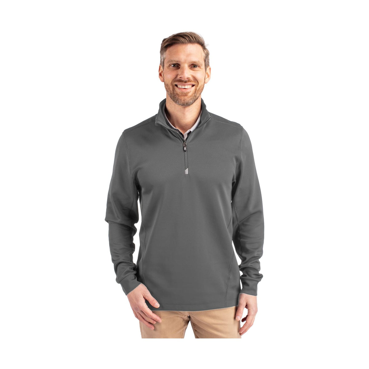 Cutter & Buck Men's Traverse Big & Tall Quarter Zip Pullover-1
