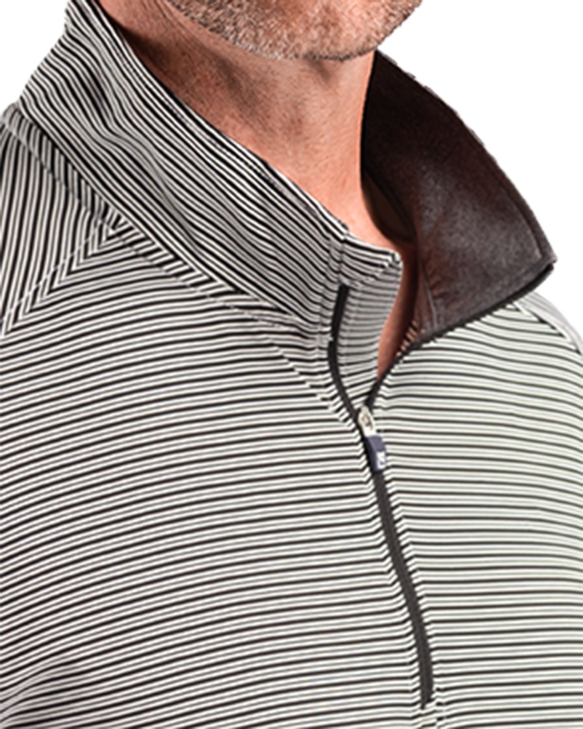 Cutter & Buck Men's Forge Recycled Double Stripe Four-Way Stretch Quarter Zip Pullover-10