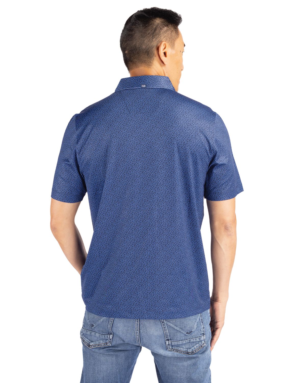Cutter & Buck Men's Pike Recycled Pebble Print Polo-2