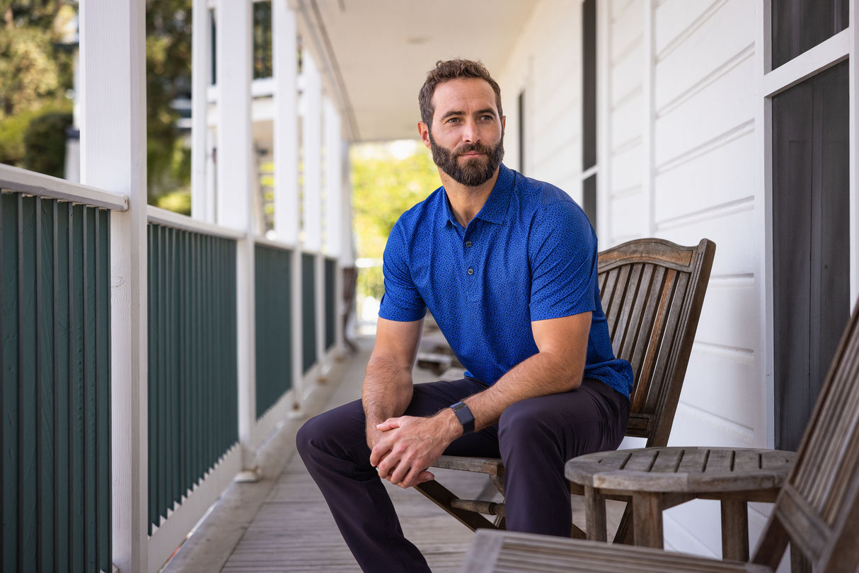 Cutter & Buck Men's Pike Recycled Pebble Print Polo-7