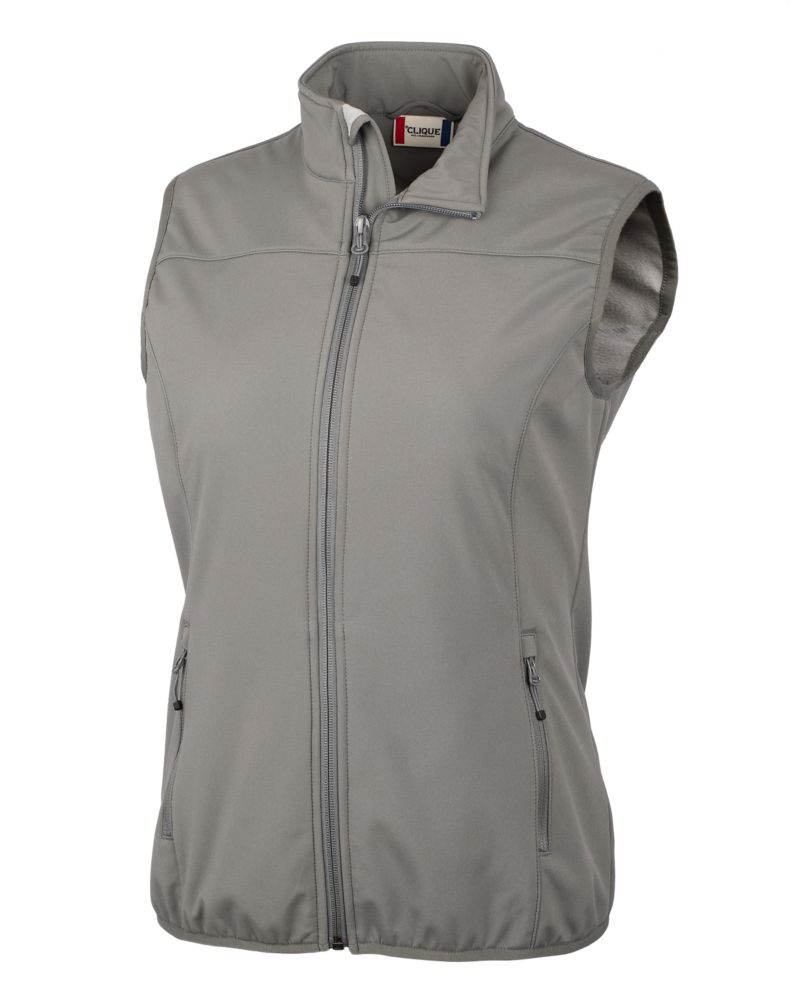 Clique Women's Trail Recycled Stretch Softshell Full Zip Vest-2