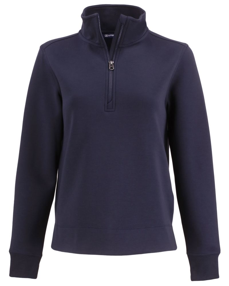 Cutter & Buck Women's Roam Recycled Buttery-Soft Knit Quarter Zip Pullover-2