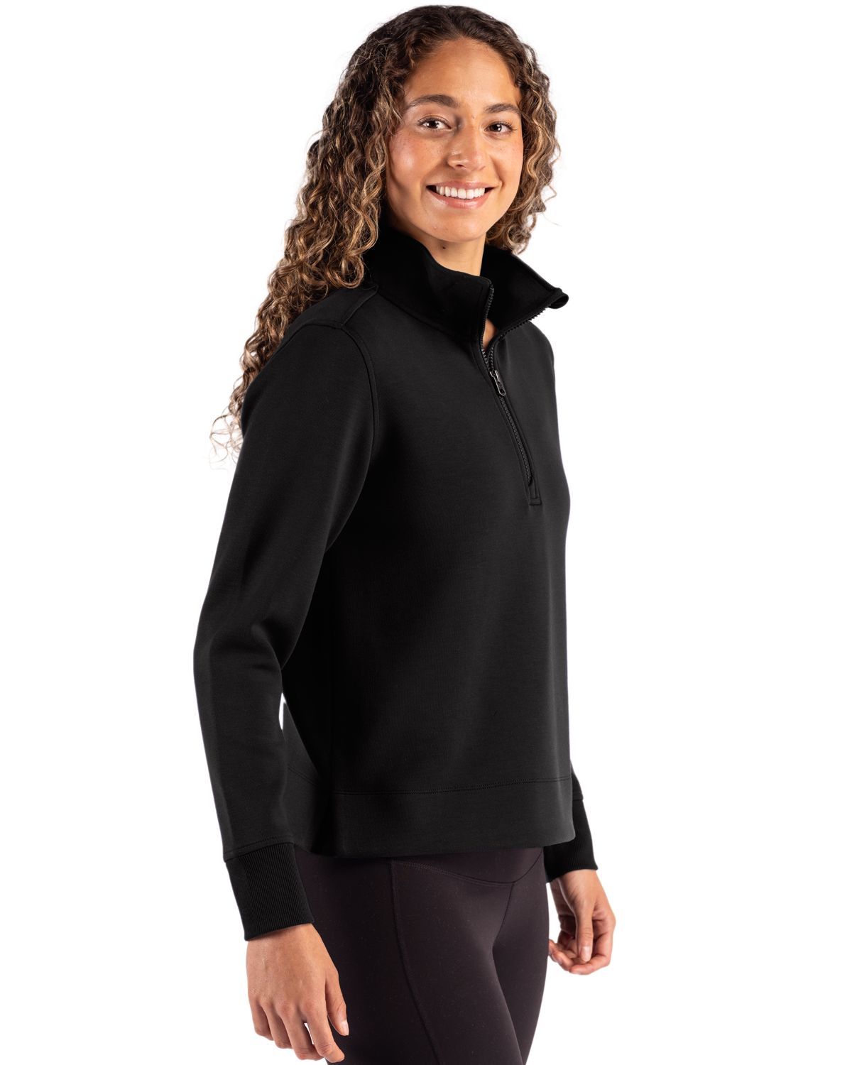 Cutter & Buck Women's Roam Recycled Buttery-Soft Knit Quarter Zip Pullover-9