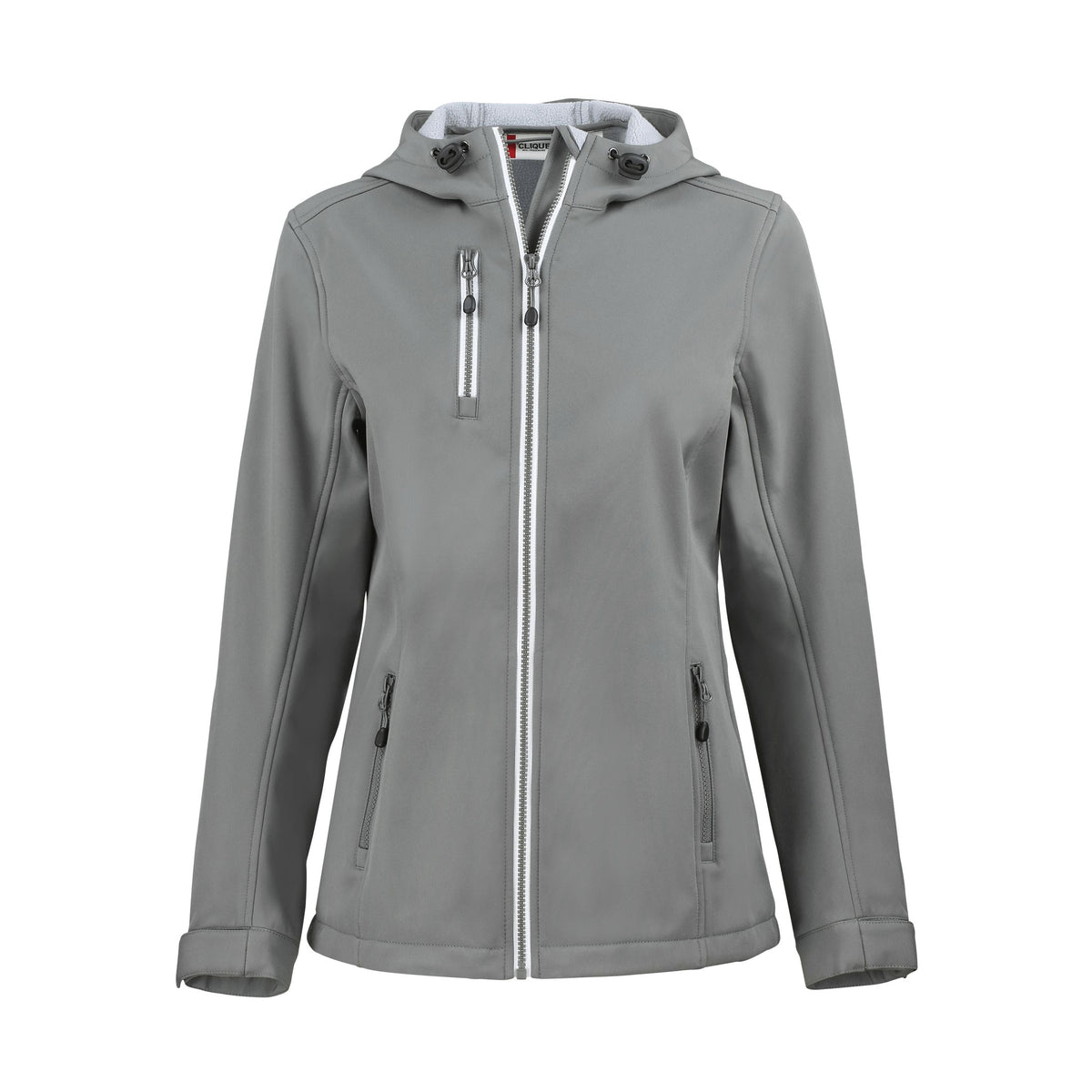 Clique Women's Telemark Recycled Stretch Softshell Full Zip Hooded Jacket-4