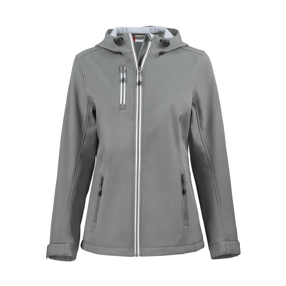 Clique Women's Telemark Recycled Stretch Softshell Full Zip Hooded Jacket-5