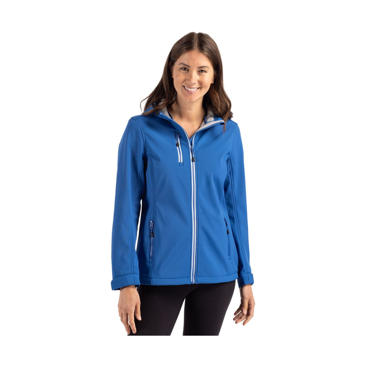 Clique Women's Telemark Recycled Stretch Softshell Full Zip Hooded Jacket-4