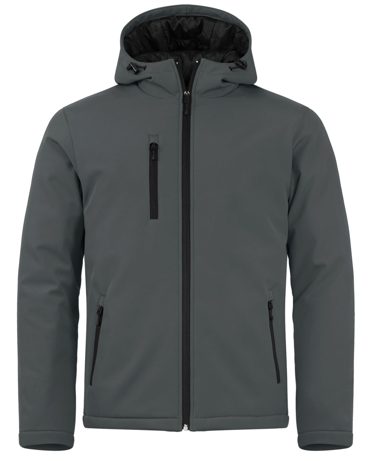 Clique Men's Equinox Insulated Softshell Full Zip Hooded Jacket-1