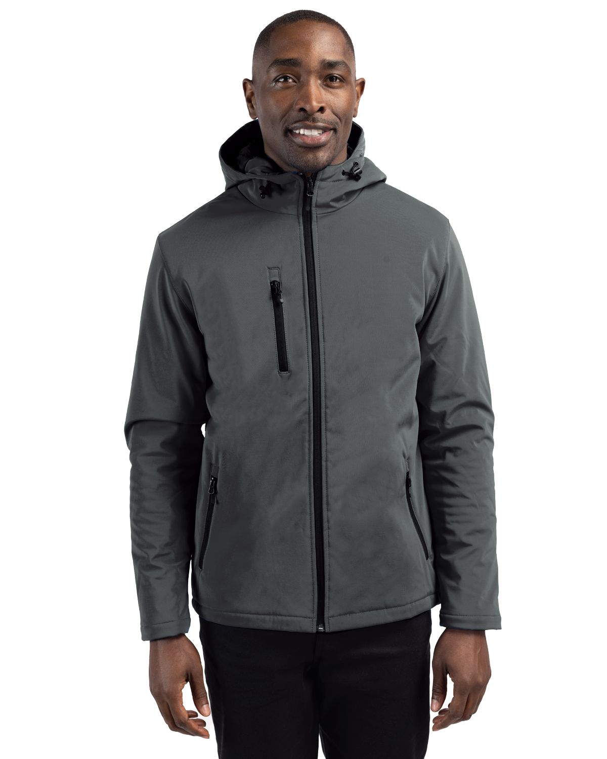 Clique Men's Equinox Insulated Softshell Full Zip Hooded Jacket-5