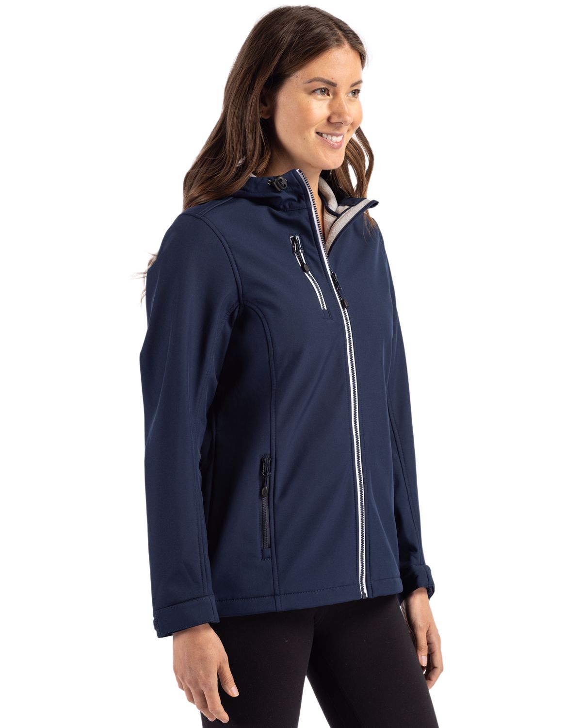 Clique Women's Telemark Recycled Stretch Softshell Full Zip Hooded Jacket-6