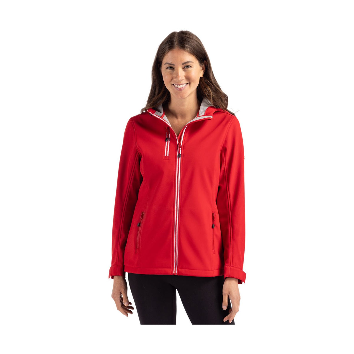Clique Women's Telemark Recycled Stretch Softshell Full Zip Hooded Jacket-2