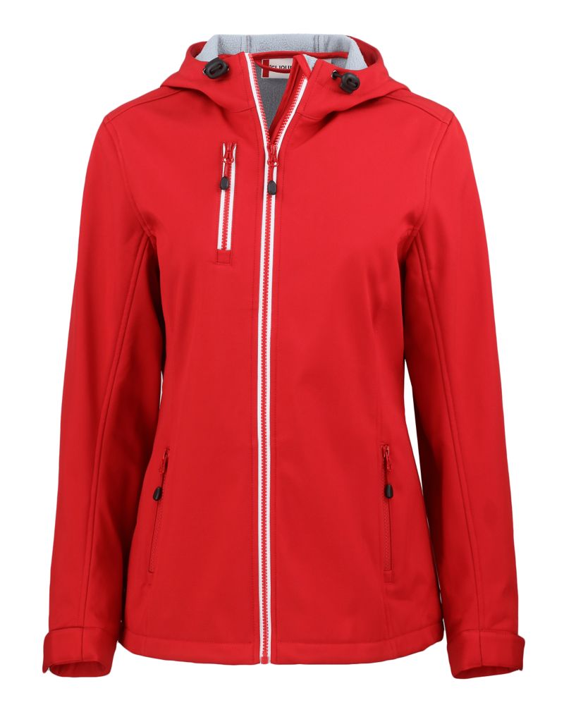 Clique Women's Telemark Recycled Stretch Softshell Full Zip Hooded Jacket-6