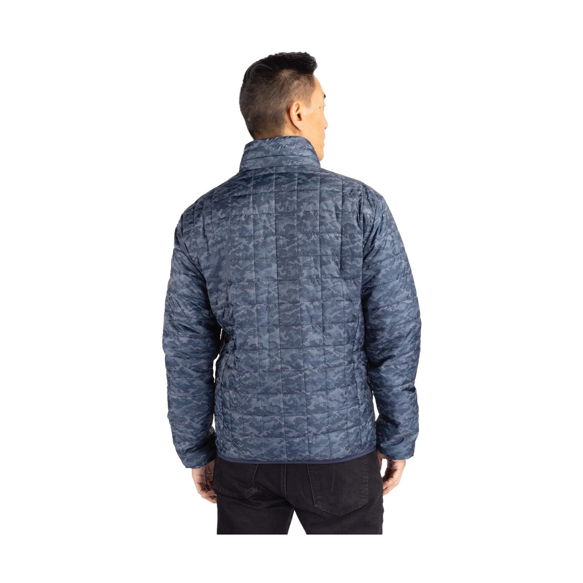 Cutter & Buck Men's Rainier Recycled Insulated Printed Puffer Full Zip Jacket-5