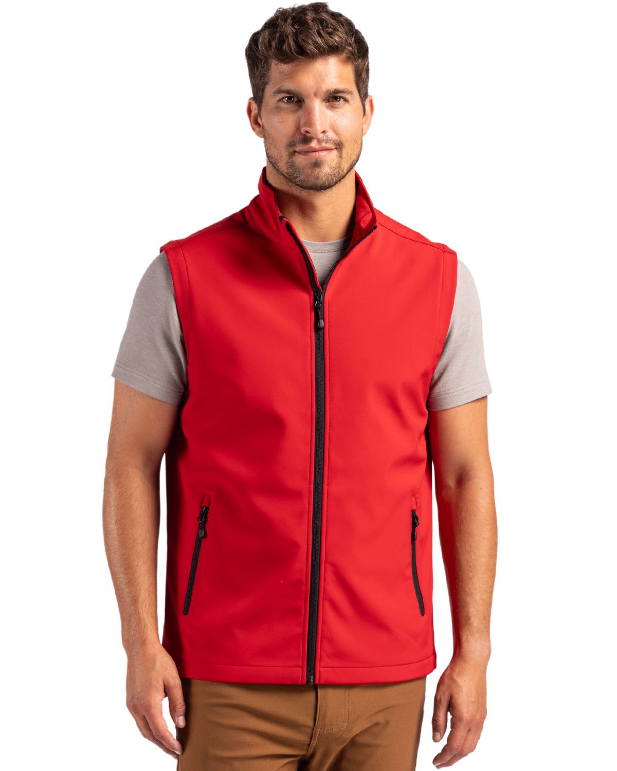 Clique Men's Tempo Recycled Stretch Softshell Full Zip Vest-1