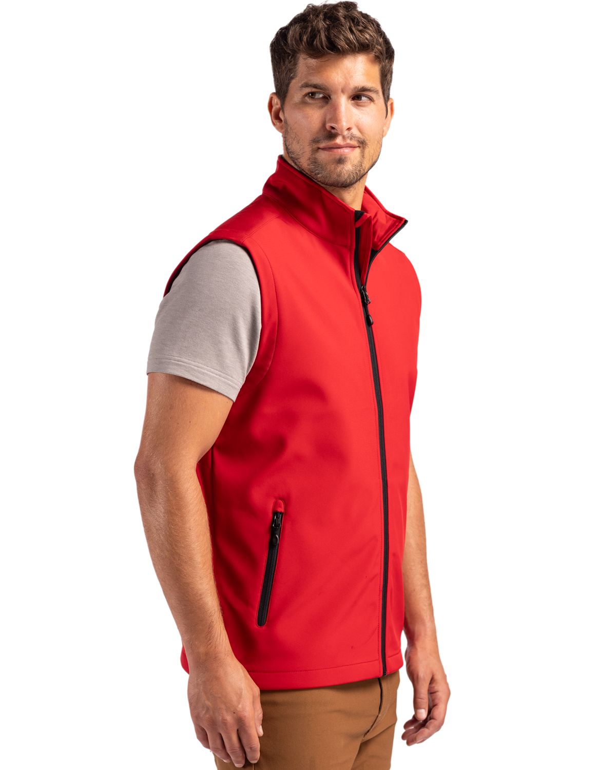 Clique Men's Tempo Recycled Stretch Softshell Full Zip Vest-3