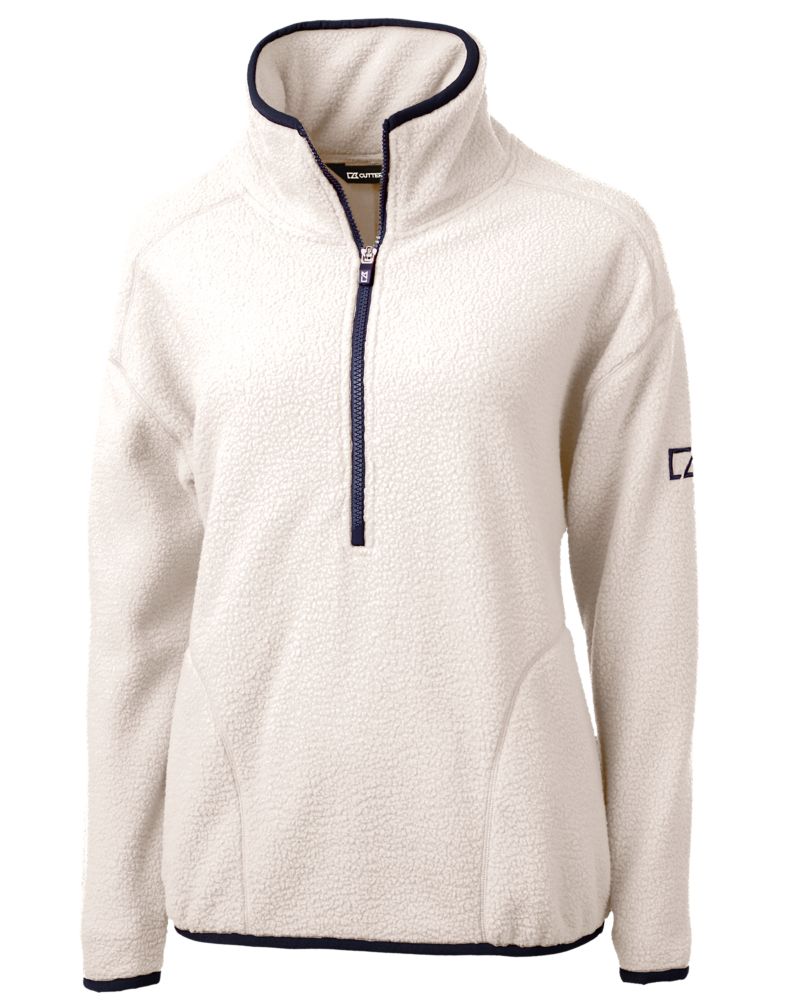 Cutter & Buck Women's Cascade Epic Comfort Recycled Sherpa Fleece Pullover Jacket-5