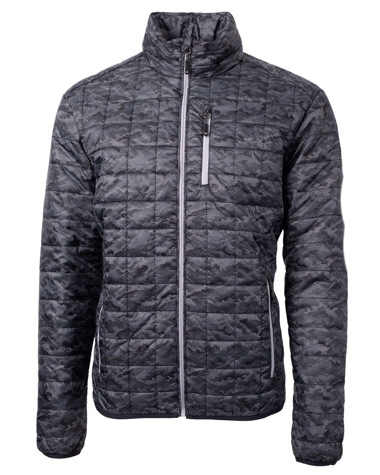 Cutter & Buck Men's Rainier Recycled Insulated Printed Puffer Full Zip Jacket-5