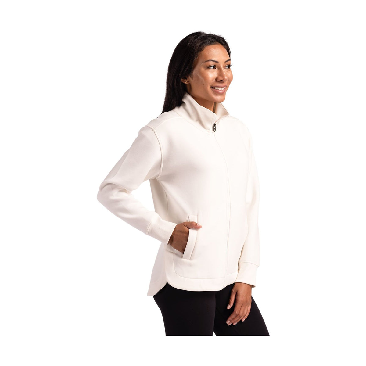 Cutter & Buck Women's Roam Recycled Buttery-Soft Knit Full Zip Jacket-7