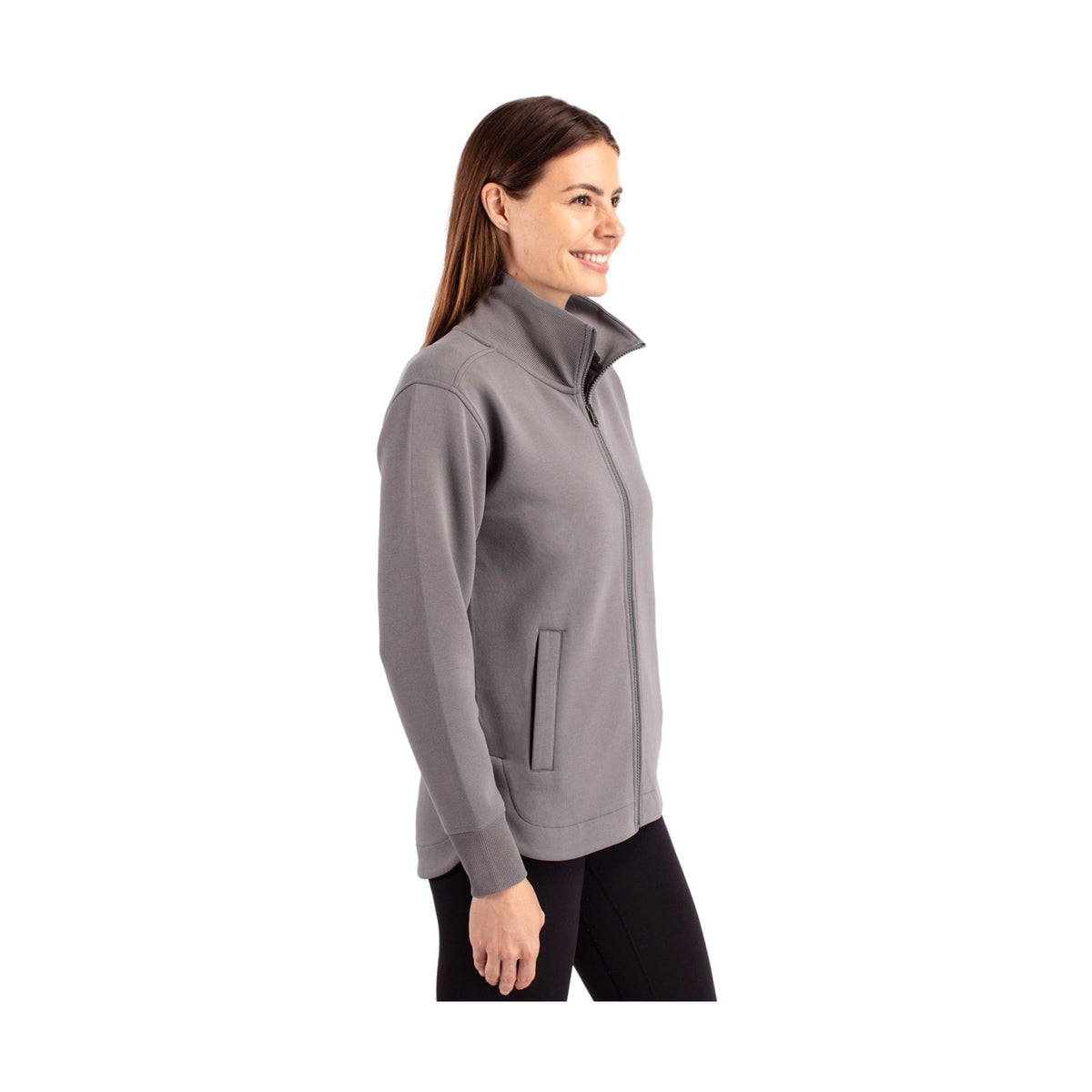 Cutter & Buck Women's Roam Recycled Buttery-Soft Knit Full Zip Jacket-3