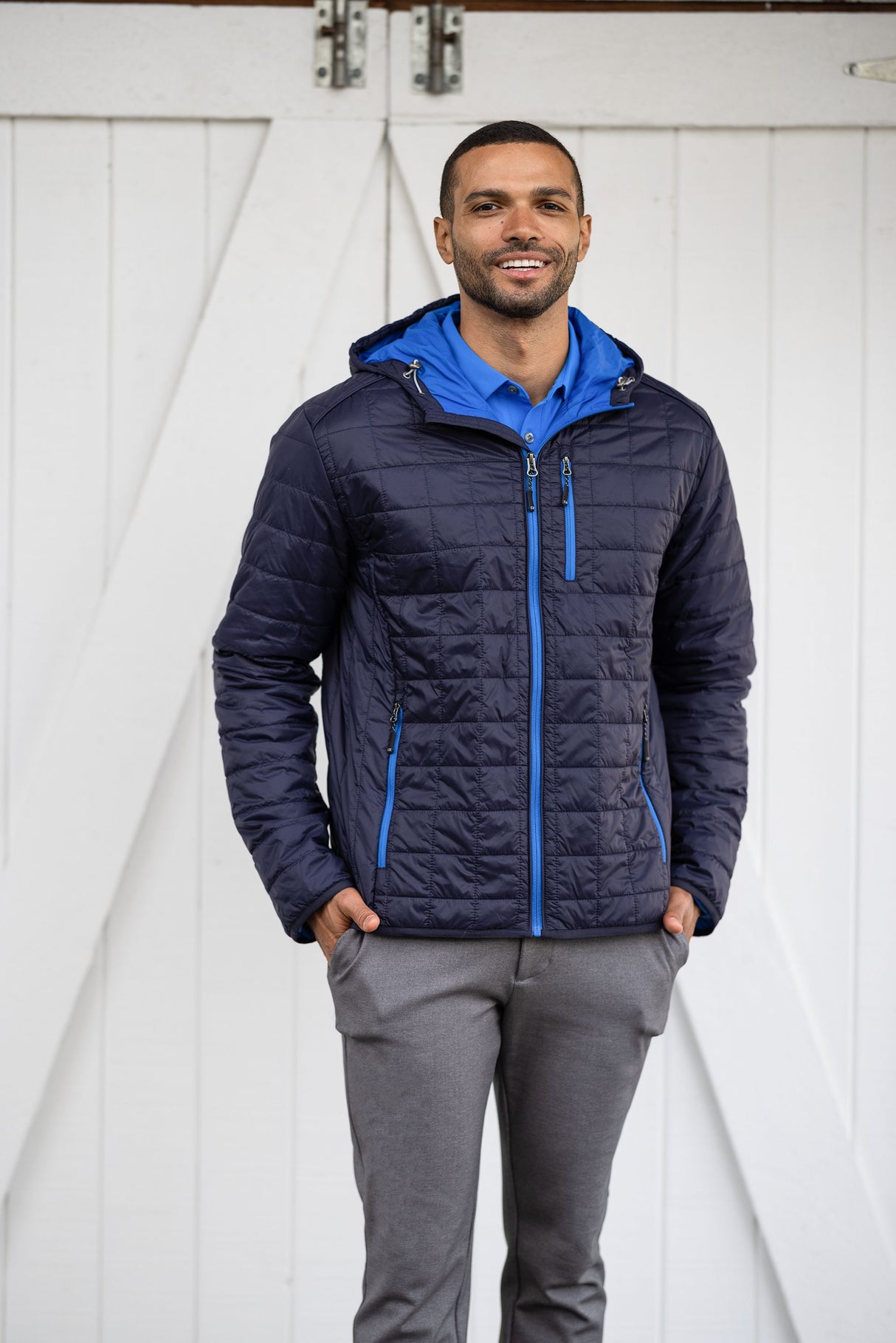Cutter & Buck Men's Rainier Recycled Insulated Puffer Full Zip Hooded Jacket Jacket-2