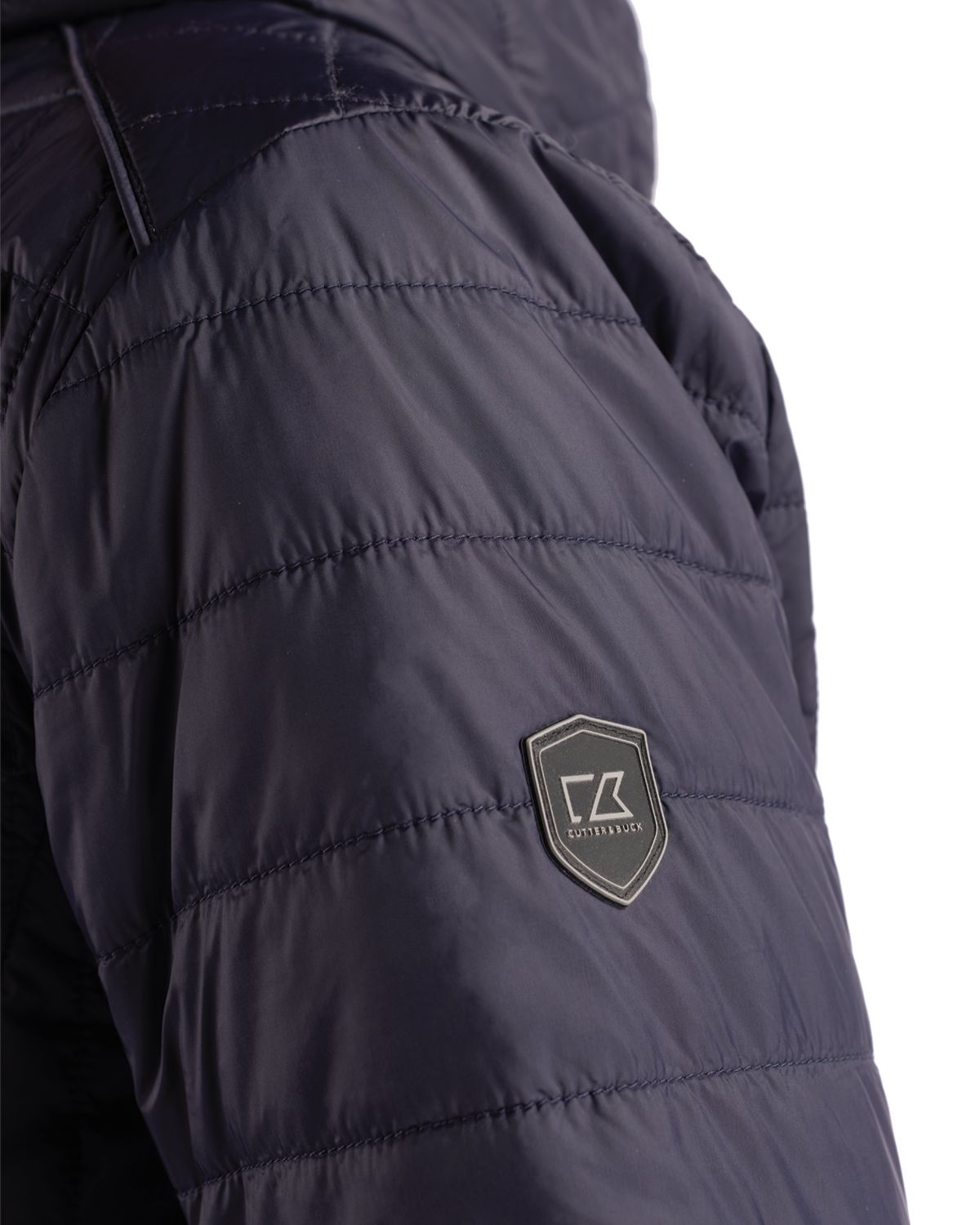 Cutter & Buck Men's Rainier Recycled Insulated Puffer Full Zip Hooded Jacket Jacket-8