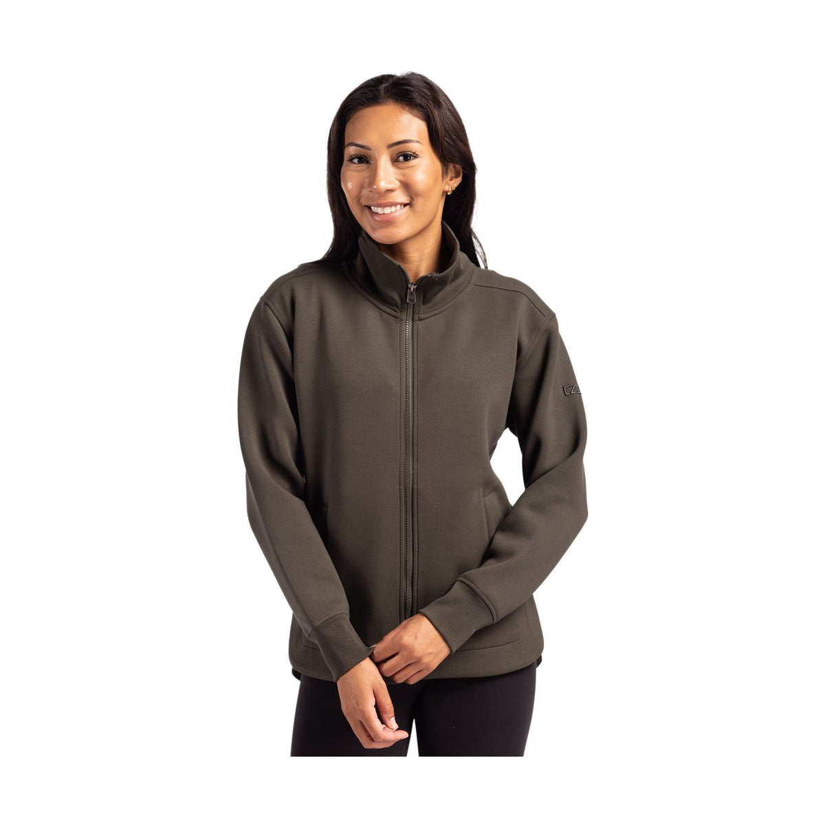 Cutter & Buck Women's Roam Recycled Buttery-Soft Knit Full Zip Jacket-11