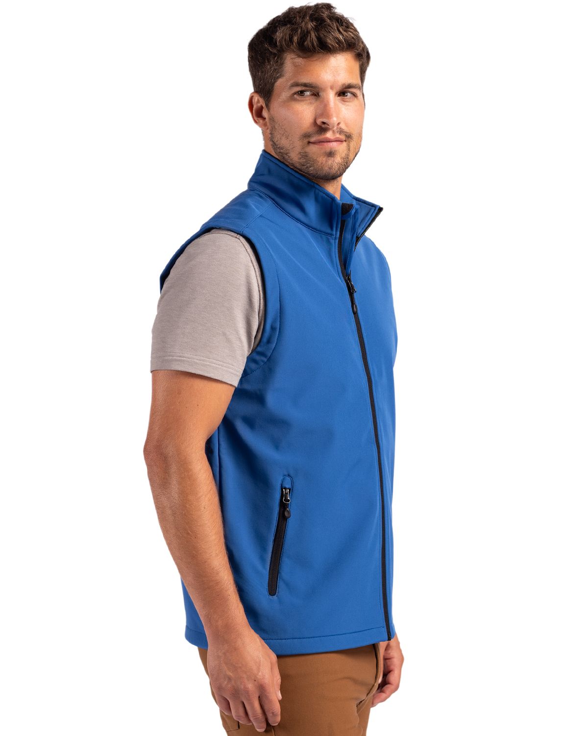Clique Men's Tempo Recycled Stretch Softshell Full Zip Vest-3