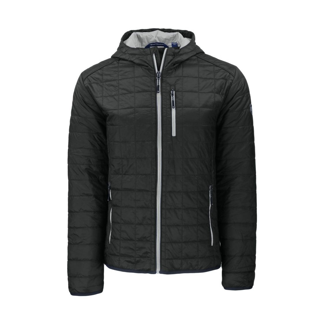Cutter & Buck Men's Rainier Recycled Insulated Puffer Full Zip Hooded Jacket Jacket-6