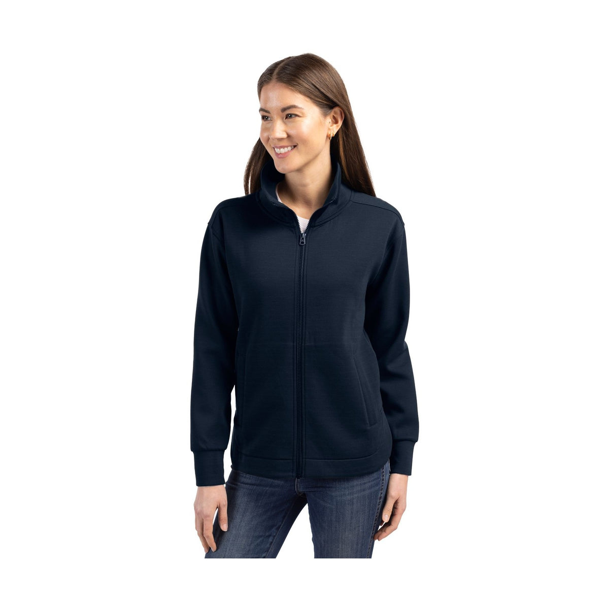 Cutter & Buck Women's Roam Recycled Buttery-Soft Knit Full Zip Jacket-4