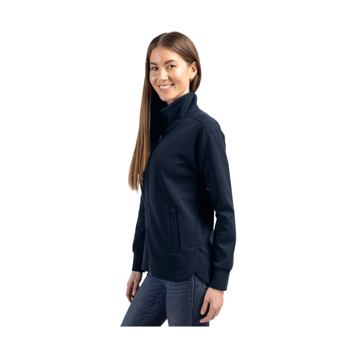 Cutter & Buck Women's Roam Recycled Buttery-Soft Knit Full Zip Jacket-6