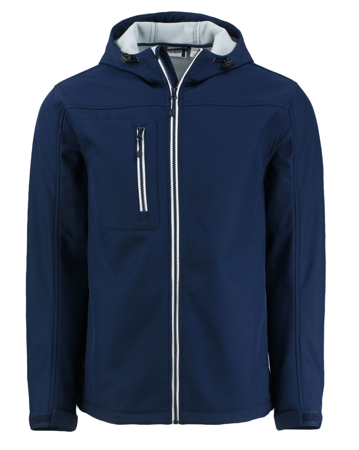 Clique Men's Telemark Recycled Stretch Softshell Full Zip Hooded Jacket-1