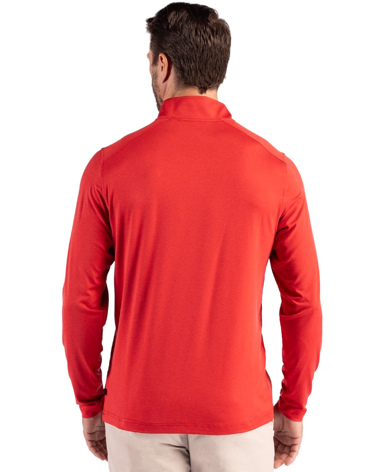 Cutter & Buck Men's Coastline Recycled Double Peached Quarter Zip Pullover-2