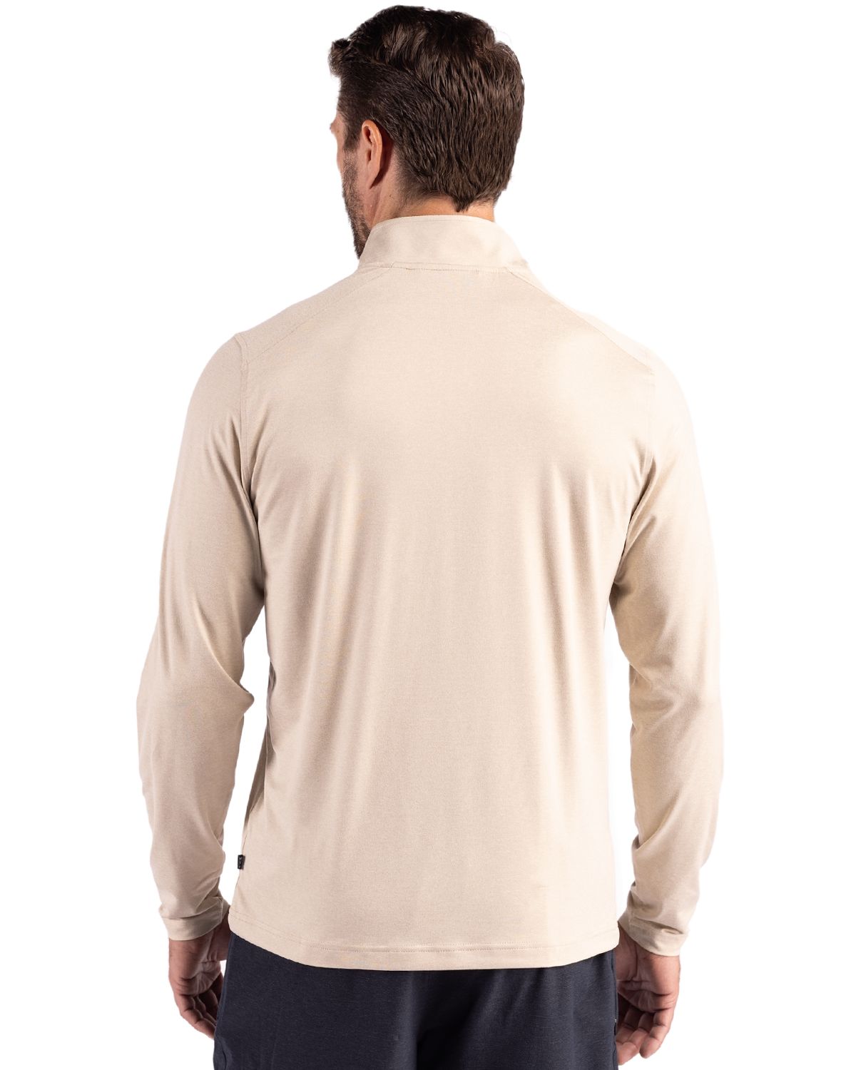 Cutter & Buck Men's Coastline Recycled Double Peached Quarter Zip Pullover-2