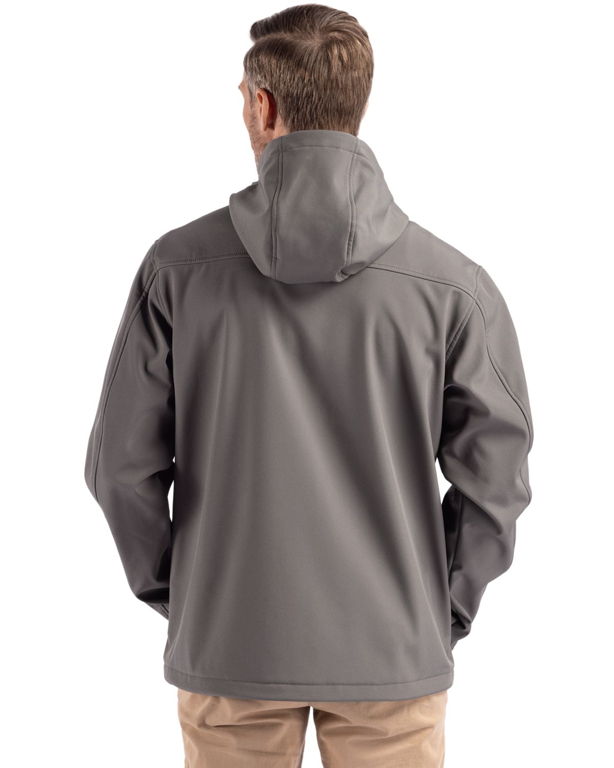 Clique Men's Telemark Recycled Stretch Softshell Full Zip Hooded Jacket-2