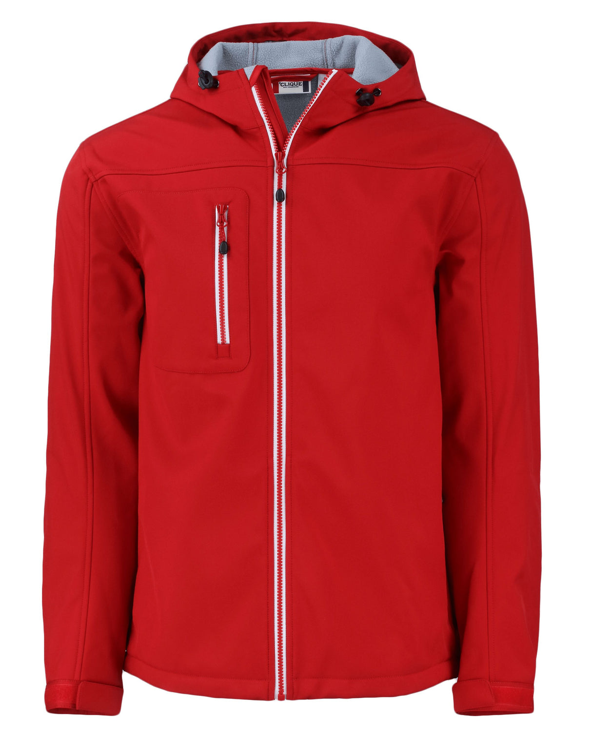 Clique Men's Telemark Recycled Stretch Softshell Full Zip Hooded Jacket-4