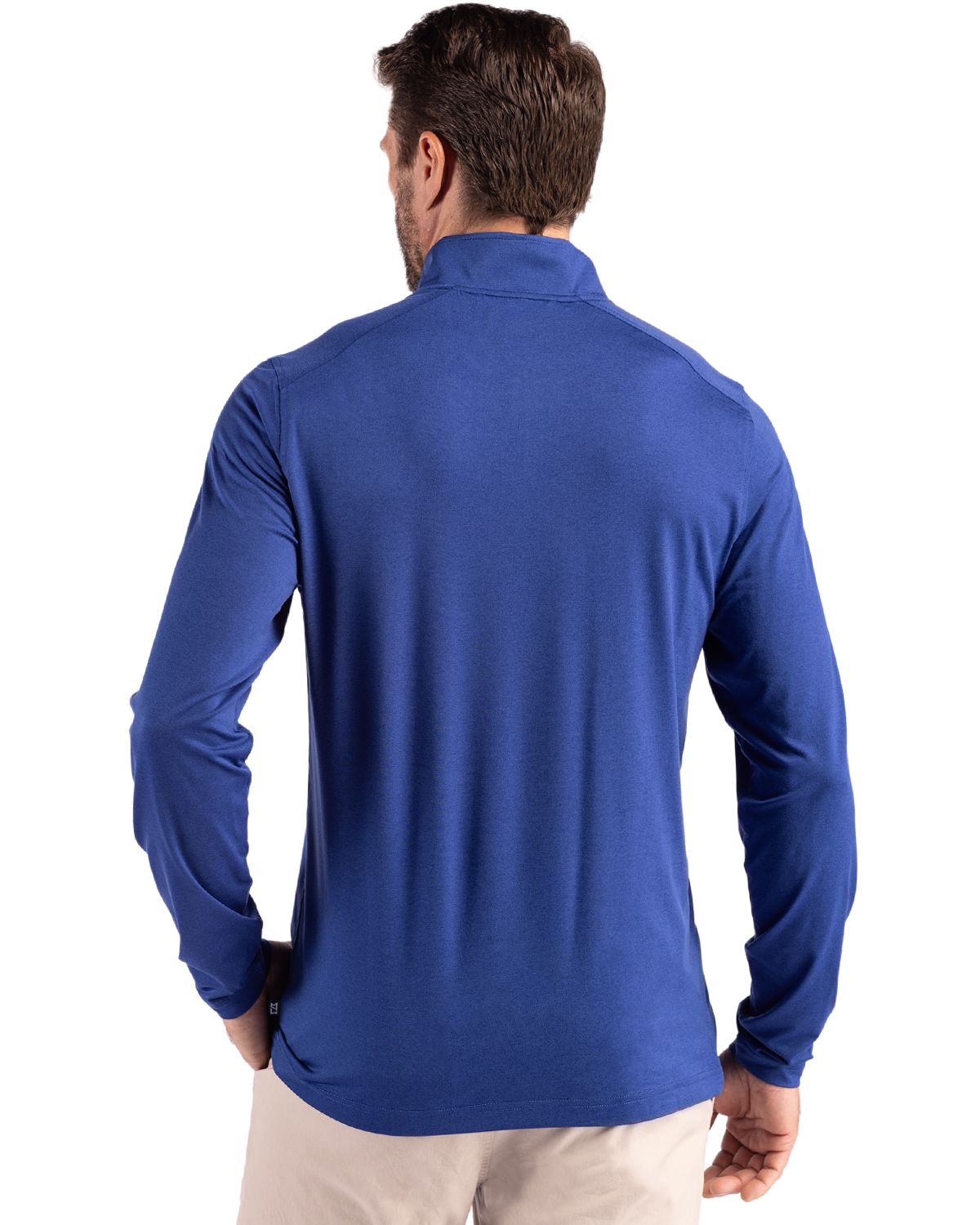 Cutter & Buck Men's Coastline Recycled Double Peached Quarter Zip Pullover-4