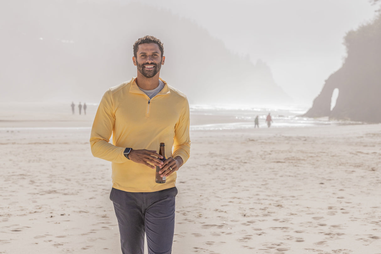Cutter & Buck Men's Coastline Recycled Double Peached Quarter Zip Pullover-5