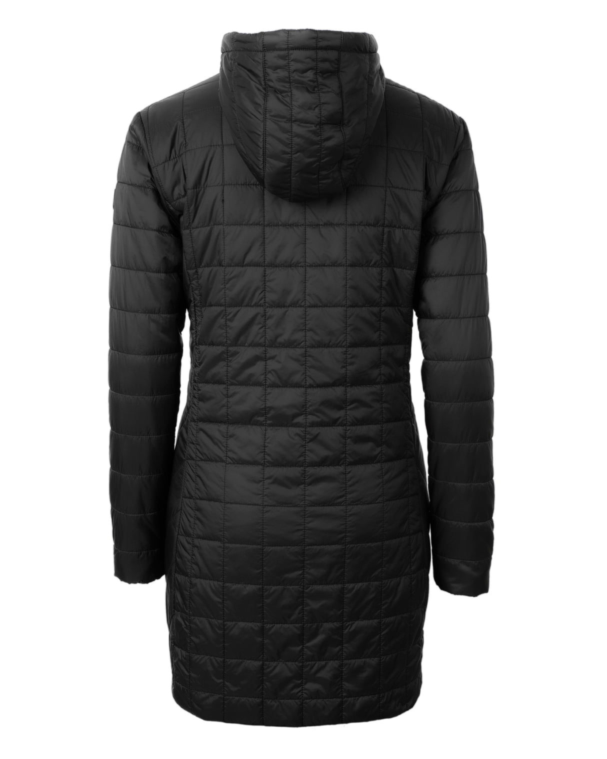 Cutter & Buck Women's Rainier Recycled Insulated Puffer Full Zip Hooded Long Coat-14