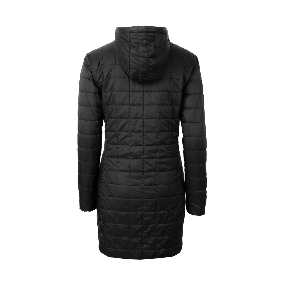 Cutter & Buck Women's Rainier Recycled Insulated Puffer Full Zip Hooded Long Coat-14