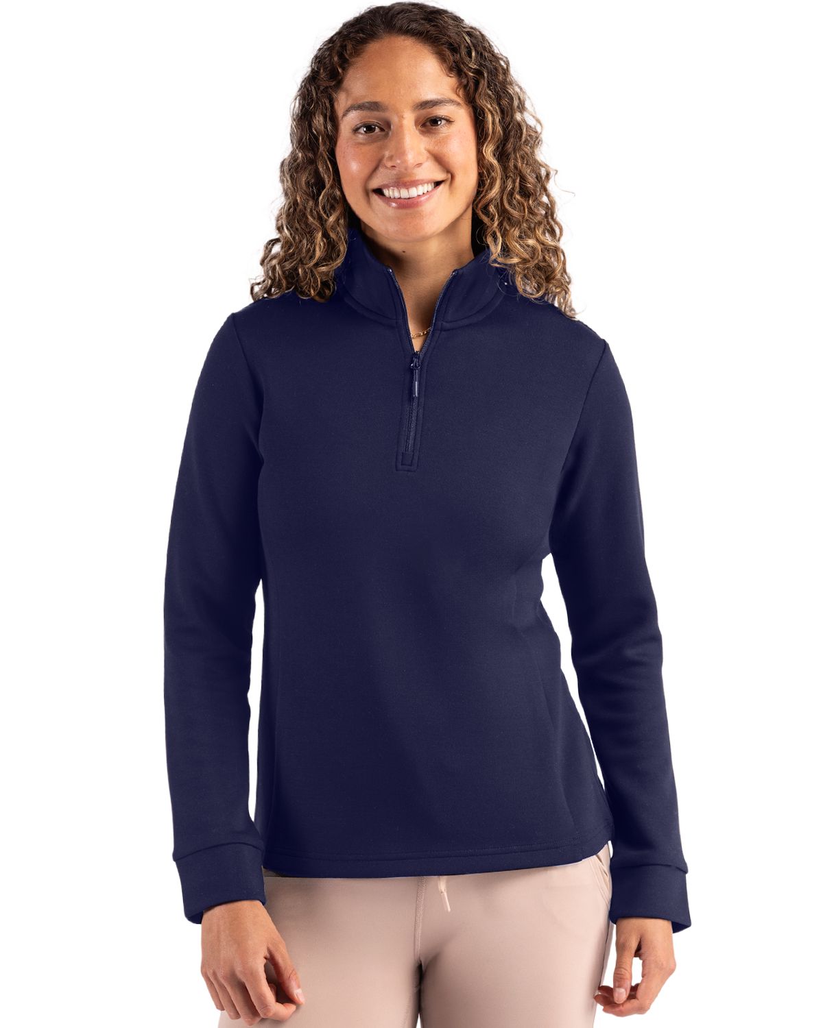 Clique Women's Haven Recycled Quarter Zip Sweatshirt-4