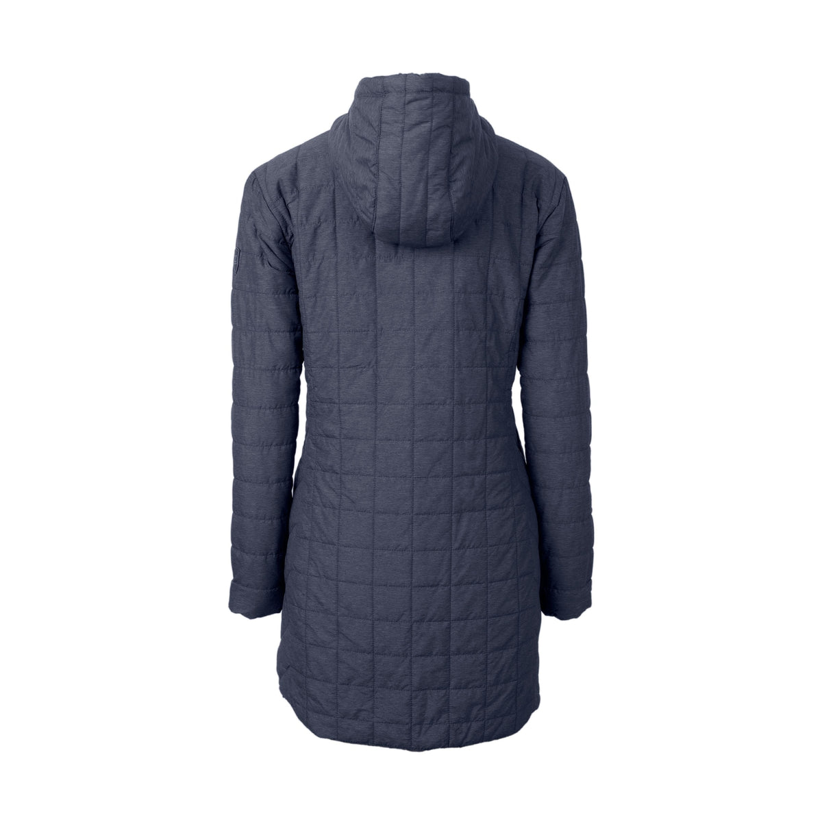 Cutter & Buck Women's Rainier Recycled Insulated Puffer Full Zip Hooded Long Coat-1