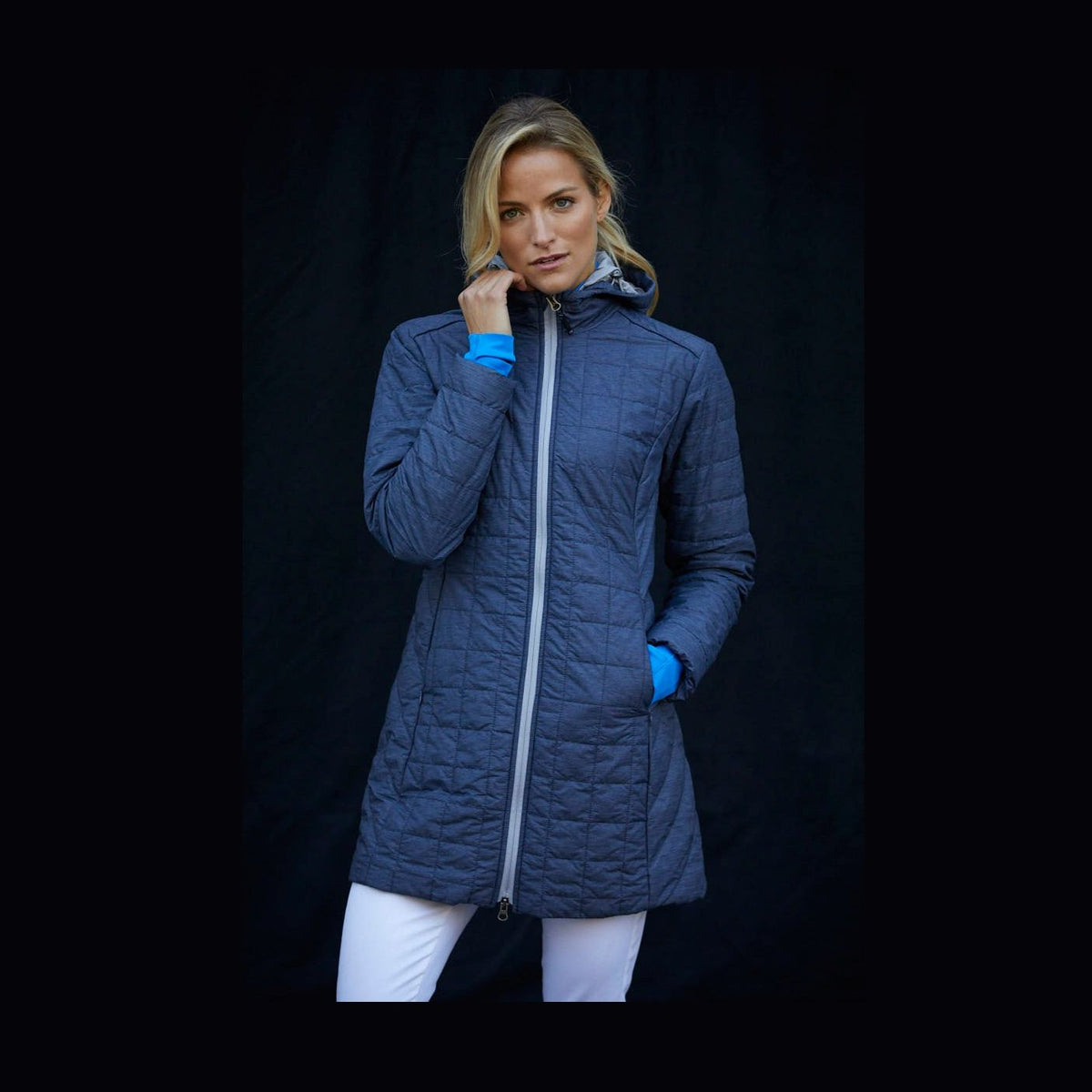 Cutter & Buck Women's Rainier Recycled Insulated Puffer Full Zip Hooded Long Coat-7