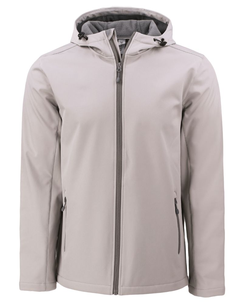 Clique Men's Tempo Recycled Stretch Softshell Full Zip Hooded Jacket-5