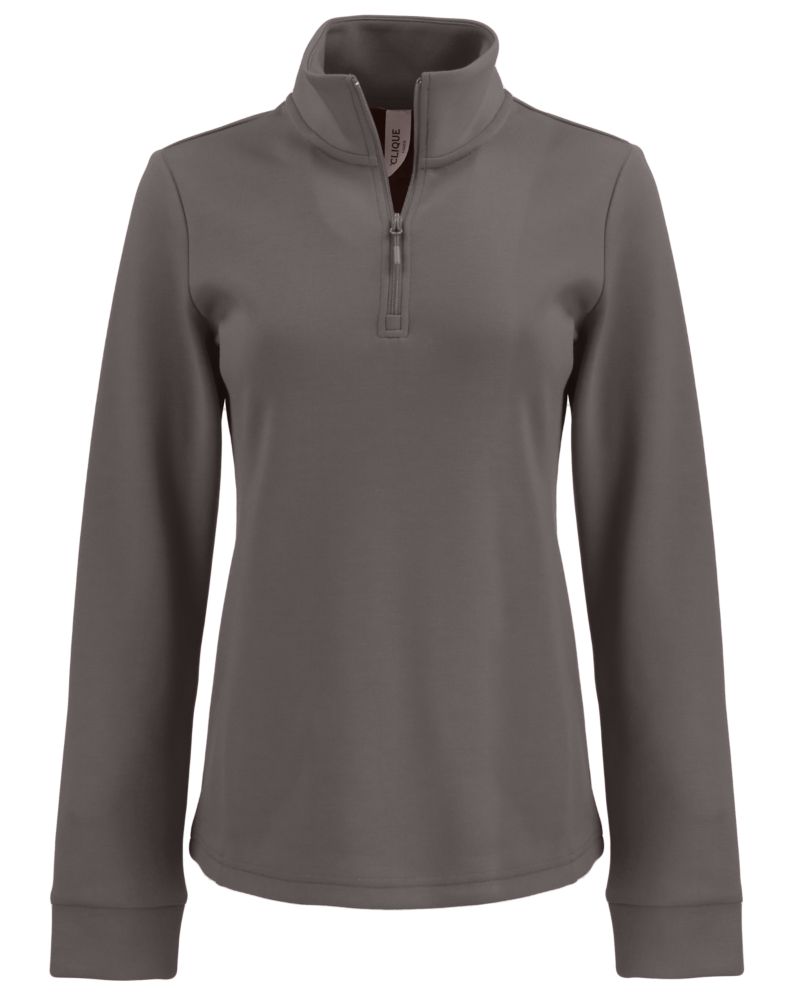 Clique Women's Haven Recycled Quarter Zip Sweatshirt-2