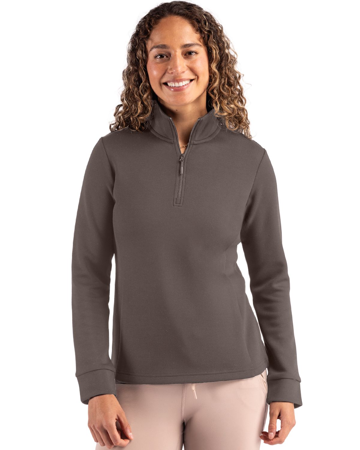 Clique Women's Haven Recycled Quarter Zip Sweatshirt-4