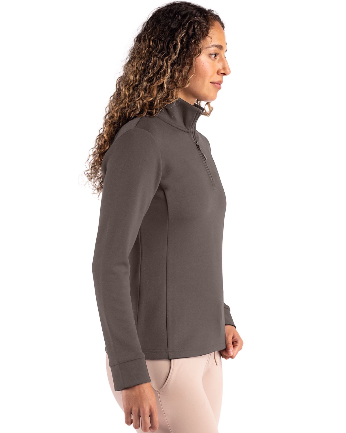 Clique Women's Haven Recycled Quarter Zip Sweatshirt-6