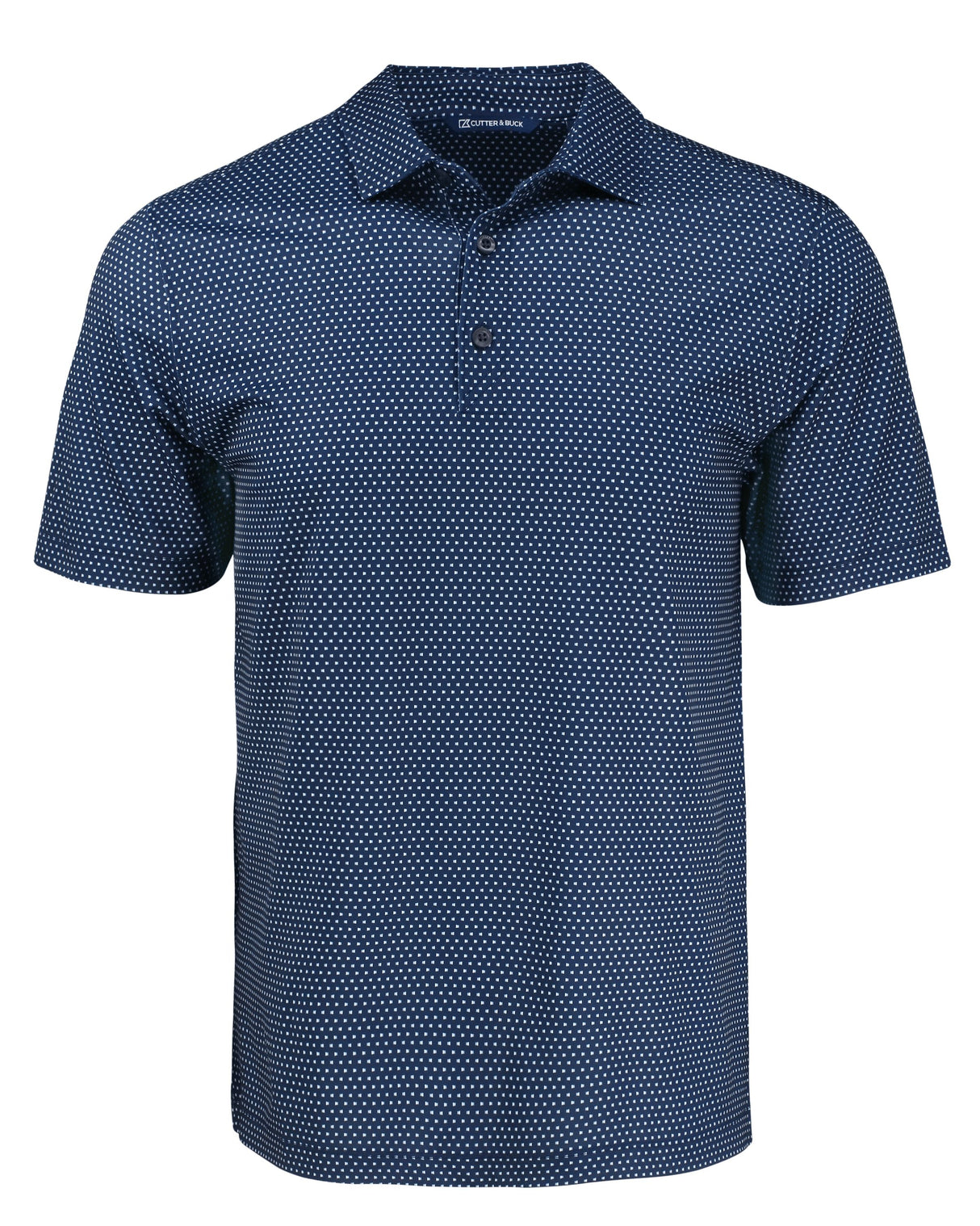 Cutter & Buck Men's Pike Recycled Shadow Check Print Polo-8