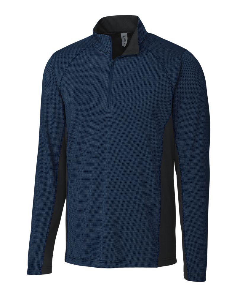Clique Men's Ice Pique Colorblock Tech Half Zip-5