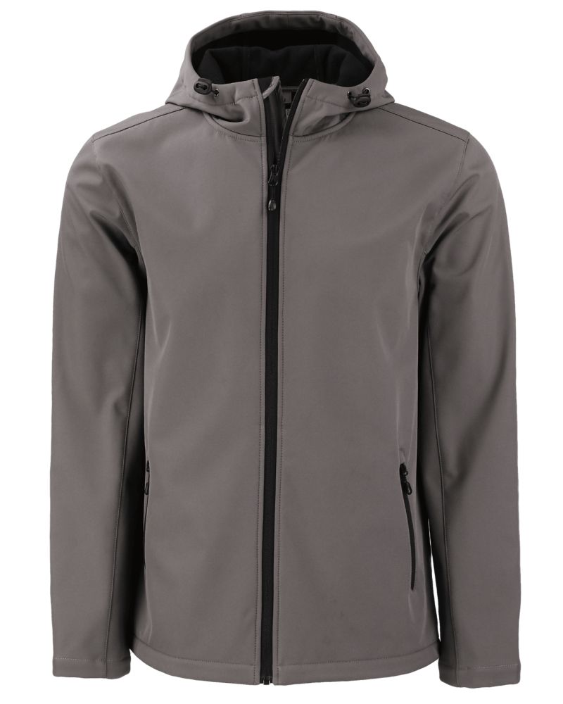 Clique Men's Tempo Recycled Stretch Softshell Full Zip Hooded Jacket-5
