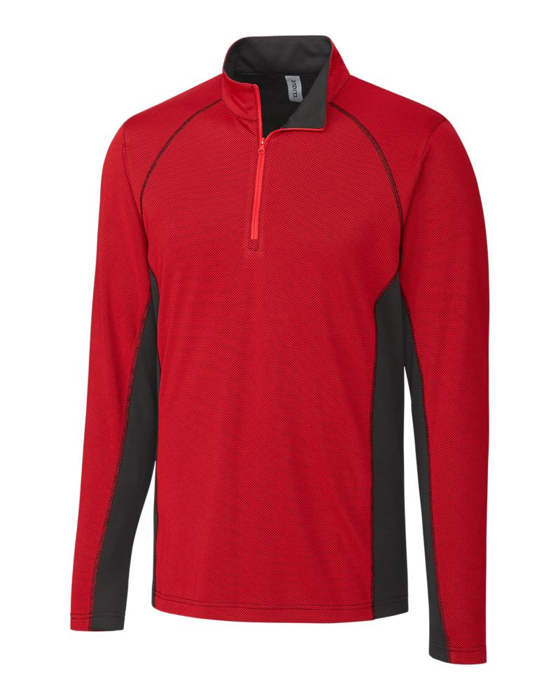 Clique Men's Ice Pique Colorblock Tech Half Zip-2